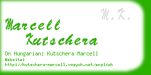 marcell kutschera business card